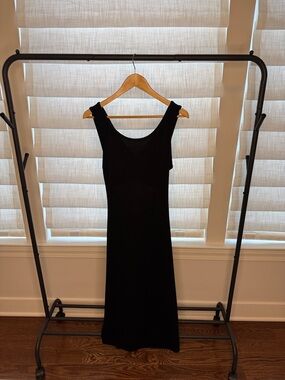 Roxy Black Sleeveless Midi Scoop Neck Dress